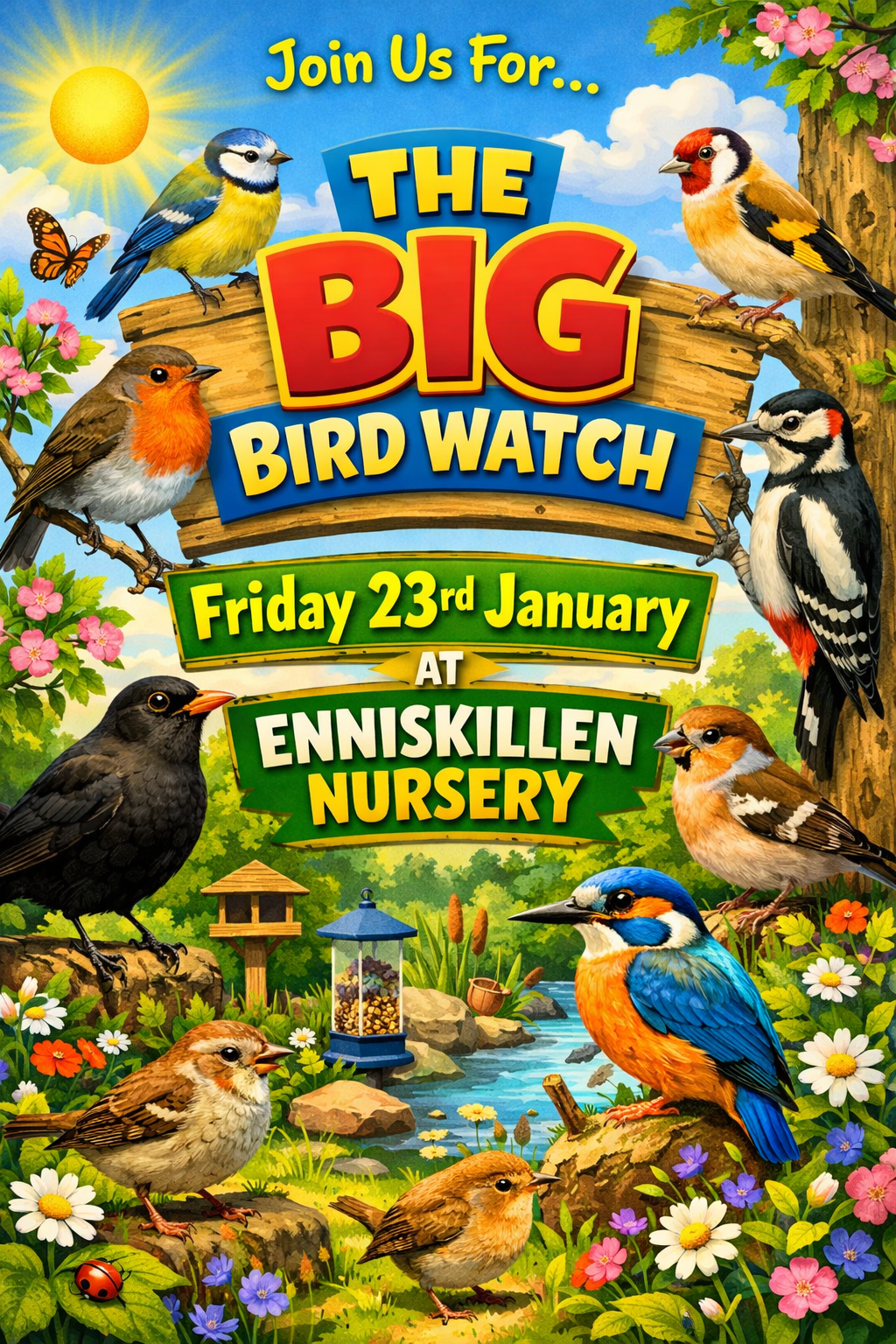 The children will be looking for birds