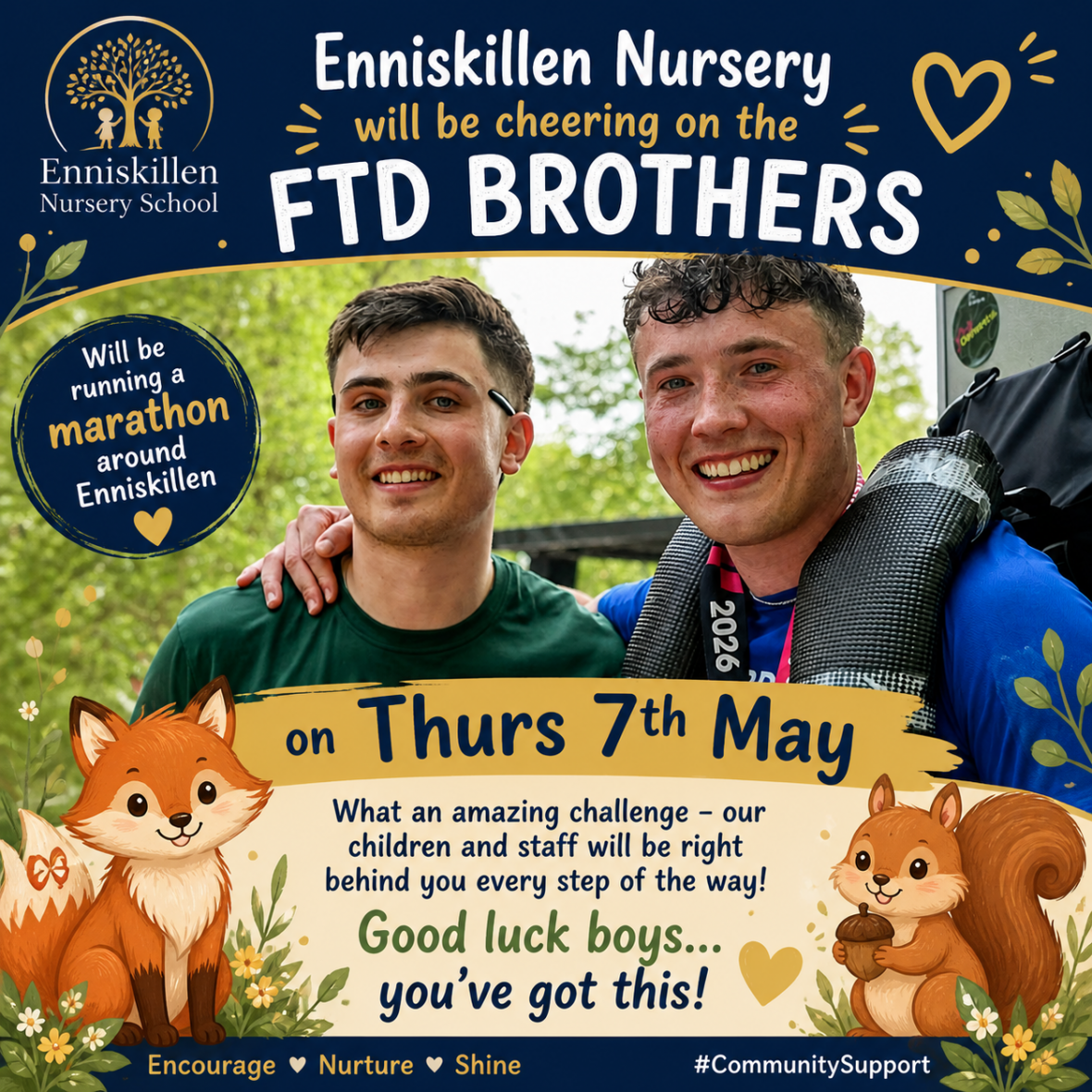 Supporting the FTD Brothers in Enniskillen