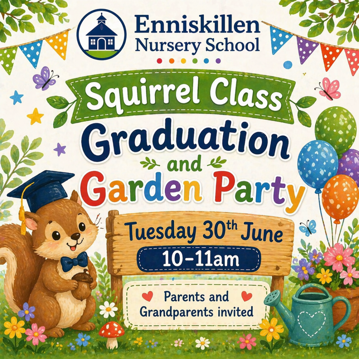 Squirrel Class Graduation and Garden Party